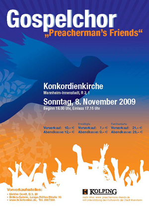 Flyer Jahreskonzert 2009