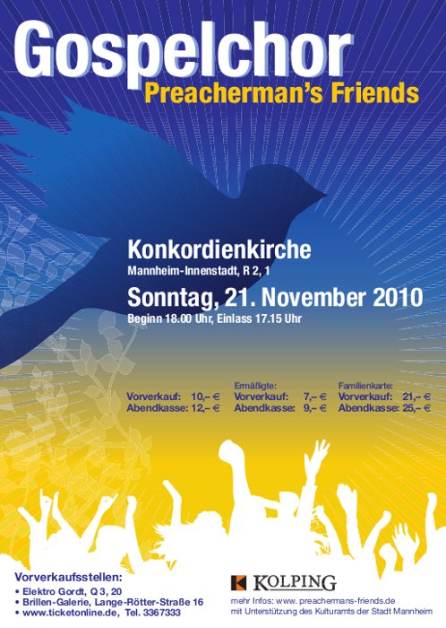 Flyer Jahreskonzert 2010