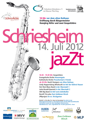 Plakat “Schriesheim jazZt 2012″ klein